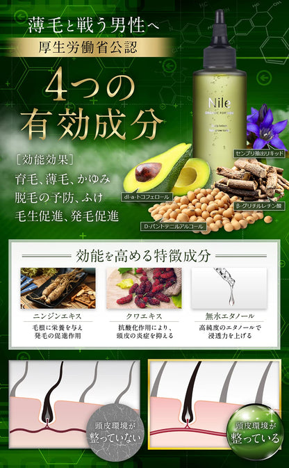 Nile Hair Tonic For Men Scalp Hair Lotion Quasi-Drug 150Ml