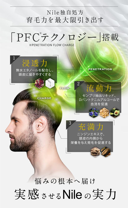 Nile Hair Tonic For Men Scalp Hair Lotion Quasi-Drug 150Ml