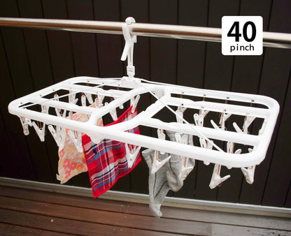 Nishida 222004 Straight Angle Hanger Pla 40 S Sp White 74X35X33Cm Made In Japan