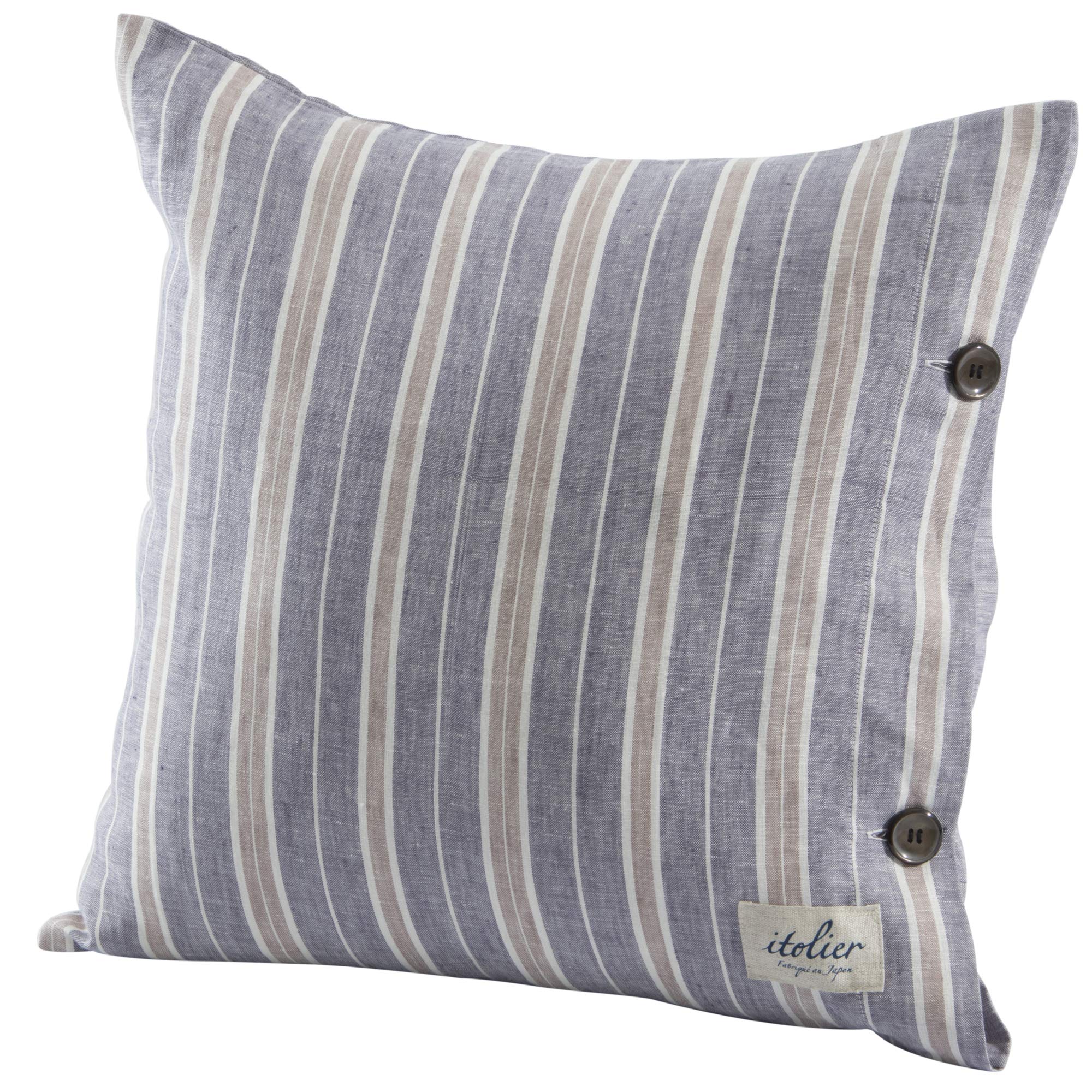 Nishikawa 45X45Cm Japan Linen Cushion Cover - 100% European Linen Smooth - Made In Japan