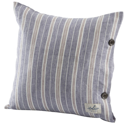 Nishikawa 45X45Cm Japan Linen Cushion Cover - 100% European Linen Smooth - Made In Japan