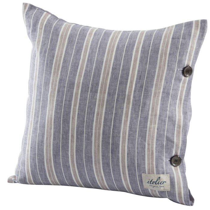 Nishikawa 45X45Cm Japan Linen Cushion Cover - 100% European Linen Smooth - Made In Japan