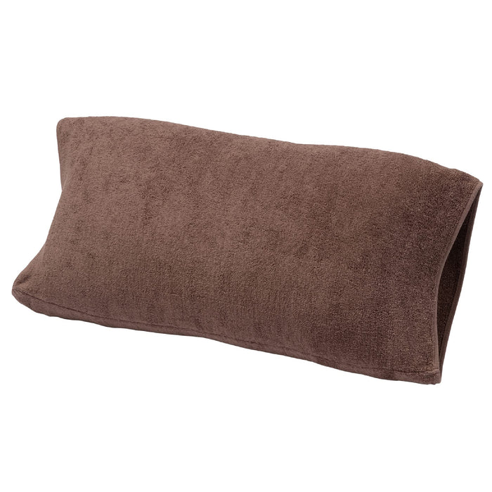 Nishikawa Japan Antibacterial Brown Pillow Cover 63X43Cm - Stretchy Fibers Fluffy Towels Reversible Design