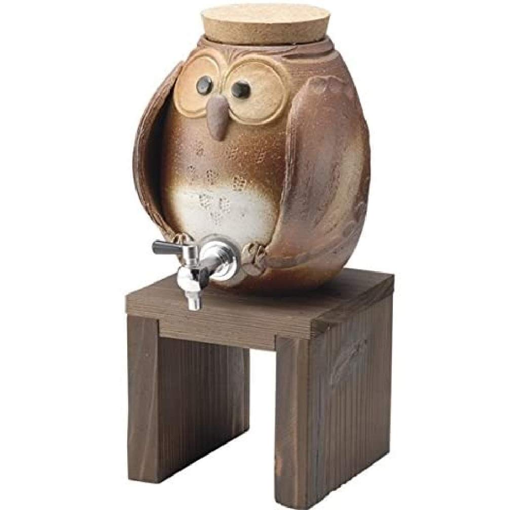 Nishiyama Shigaraki Owl Shochu Server G5-3304 | Made In Japan | Nishiyama