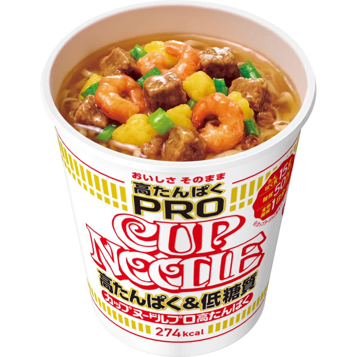 Nissin Cup Noodles Pro High Protein Low Sugar 1 Day Fiber 12 Pack Japan 74G