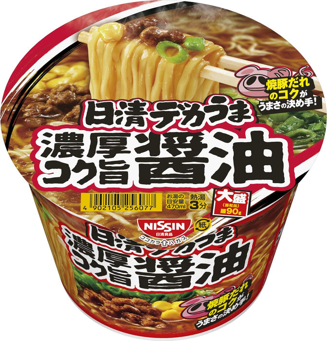 Nissin Foods Japan Dekauma Rich & Rich Soy Sauce 116G X 12Pcs