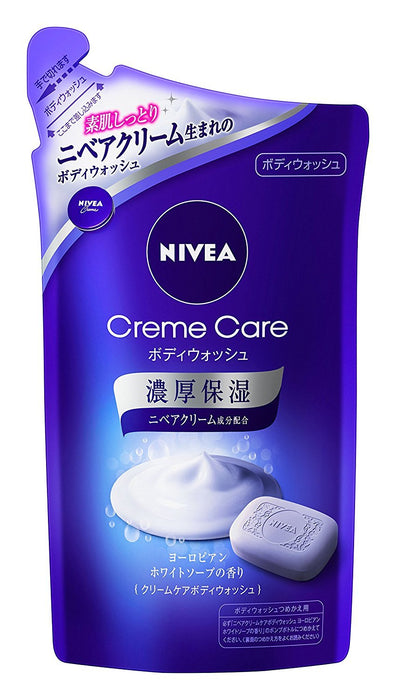 Nivea Cream Care Body Wash European Soap Refill 360Ml Japan (18 Pieces)