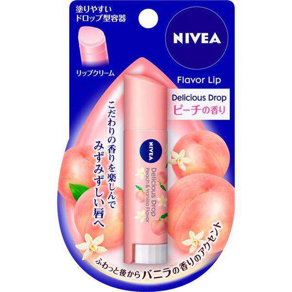 Nivea Delicious Drop Lip Balm Peach Fragrance Japan With Love
