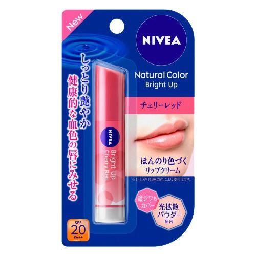 Nivea Natural Color Lip Bright Up Cherry Red Japan With Love