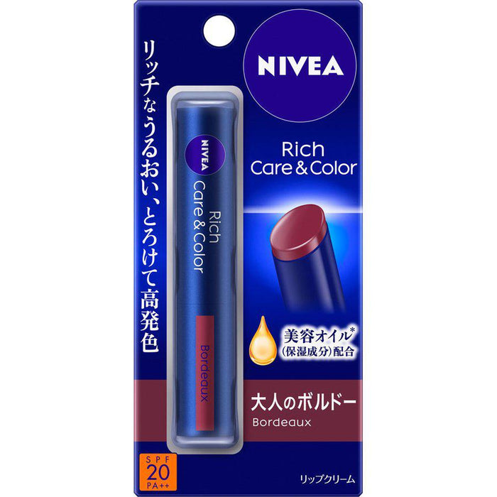 Nivea Rich Care Color Lip Bordeaux Japan With Love