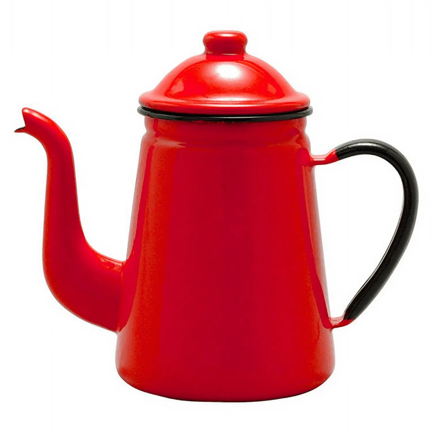 Noda Horo Enamel Coffee Pot #11 Red - Main Image