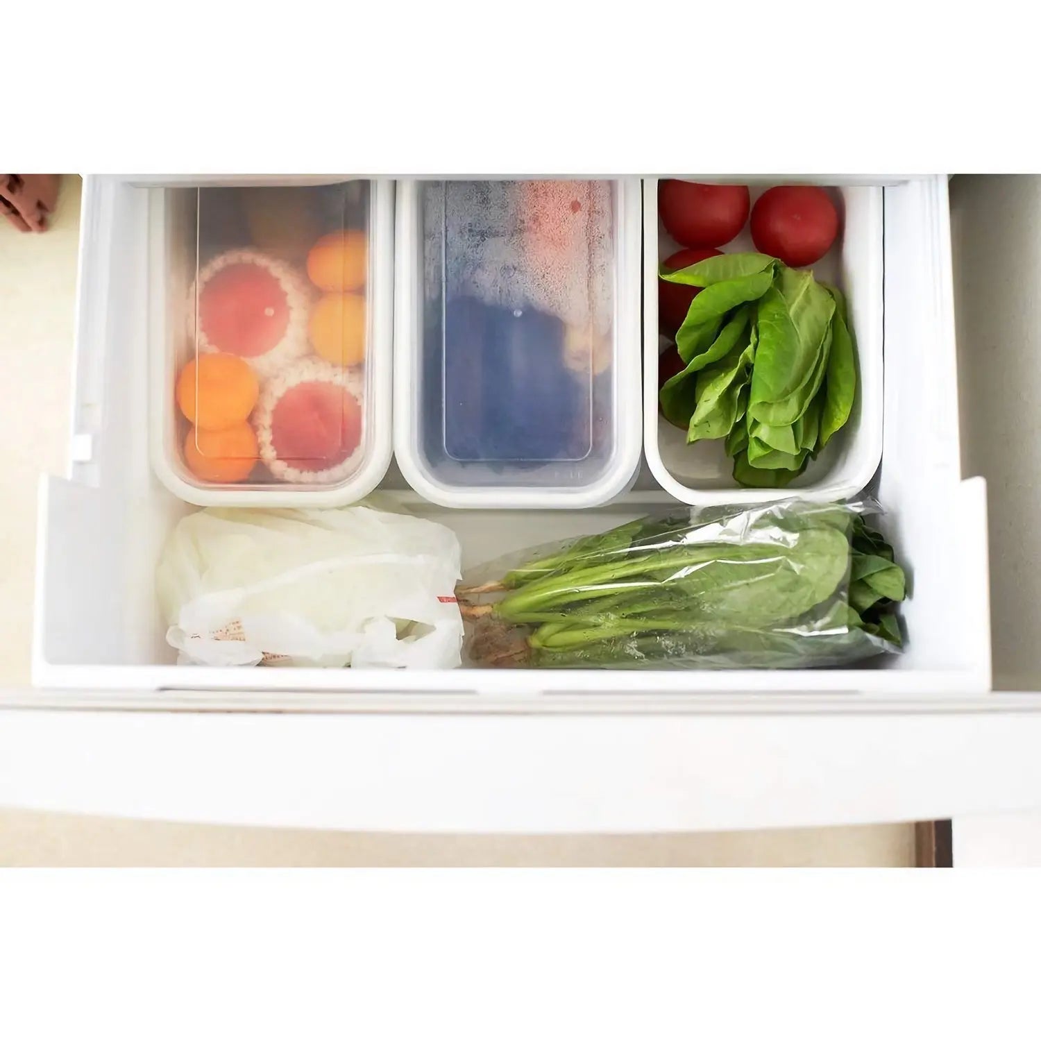 Noda Horo White Series Enamel Rectangle Deep Food Containers With Lid Extra Large