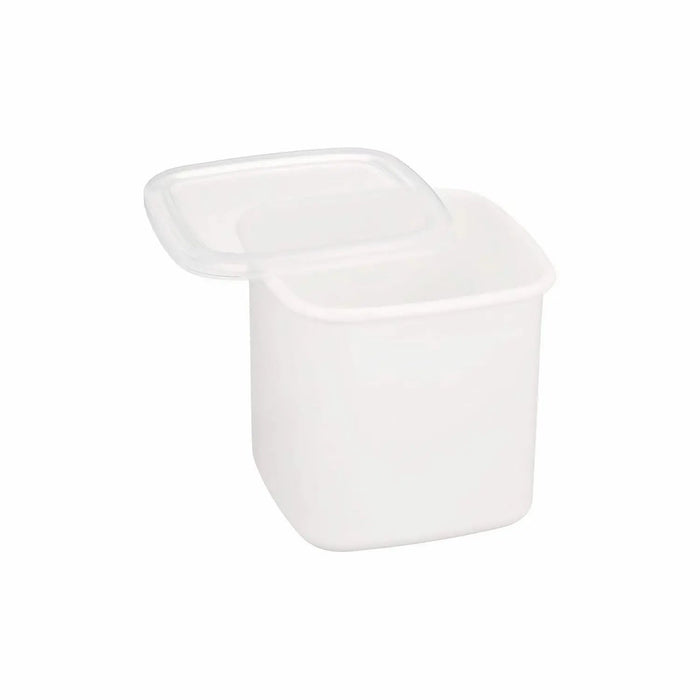 Noda Horo White Series Enamel Square Food Containers With Lid Medium