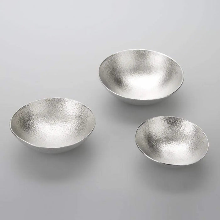 Nousaku Tinware Small Bowl Kuzushi Tare Large