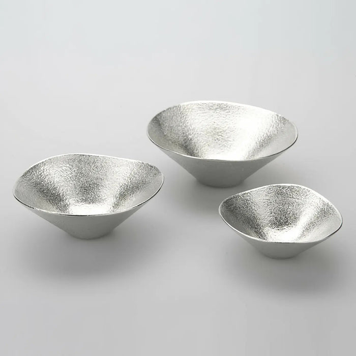 Nousaku Tinware Small Bowl Kuzushi Yugami Medium