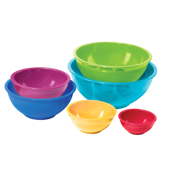 Today Oggi 6-Piece Melamine Mixing Bowl Set Assorted Color From Japan