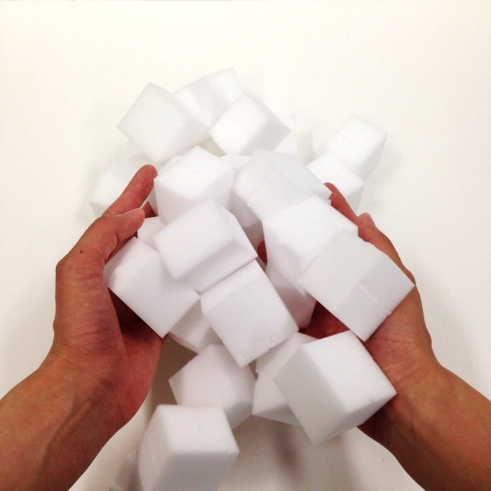 Ohe Melamine Sponge White Cube 4X4X3.1Cm Japan - 30 Pieces Removes Dirt With Just Water - Ichigekun