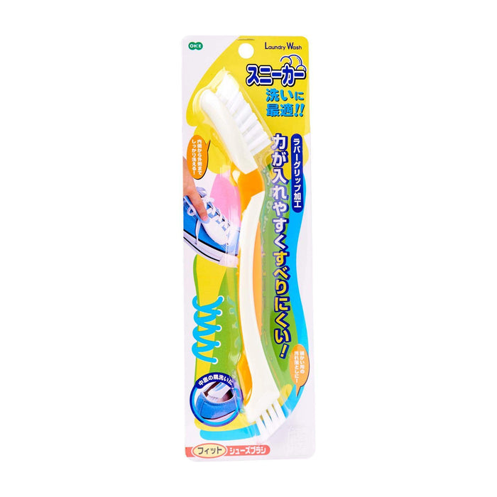 Ohe Japan Washing Brush Orange 23X4X2.5Cm Laundry Wash Fit Shoe Brush