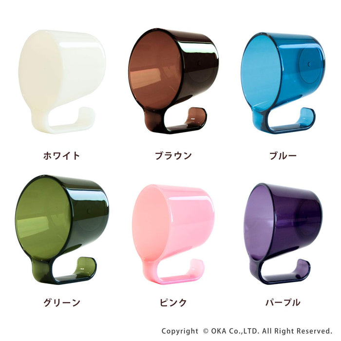 Oka Plys Prisbeth Tumbler Toothpaste Cup Pink 8X10X6Cm Japan - Drainable Freestanding