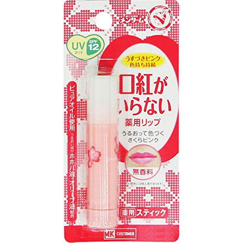 Mk Customer Omi Brothers Menturm Lip Balm Light Pink Uv 3.5G (Japan Quasi-Drug No Lipstick Needed).