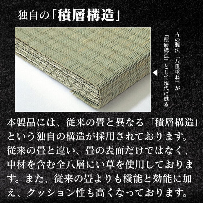 Ooshimaya Japanese Tatami Igusa 60X60Cm 2Cm Thickness Off-White Set Of 4