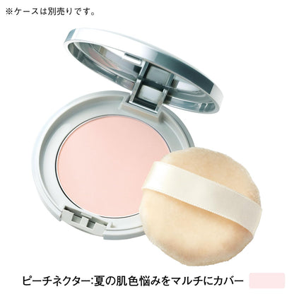 Orbis Sunscreen Powder Refill SPF50/PA++++ with Puff Peach Nectar Face Protection