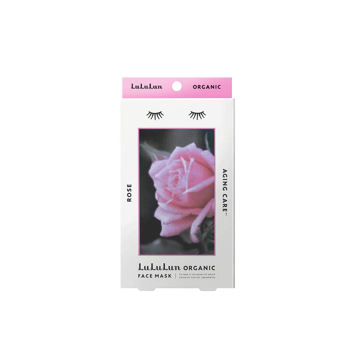Lululun Organic Rose Face Mask Pack (5 Packs 30Ml Essence) - Japan