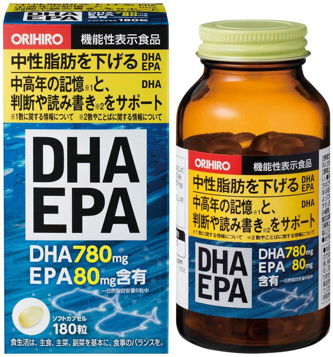 Orihiro Dha/Epa 180 Grains Food Japan 8 Pack