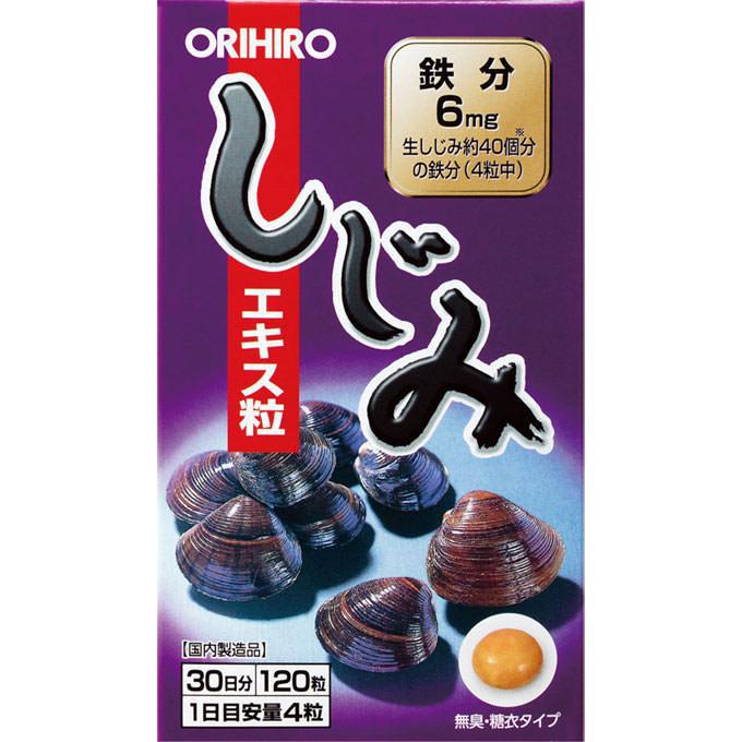 Orihiro Clam Extract 120 Capsules Vitamins, Minerals And Supplements