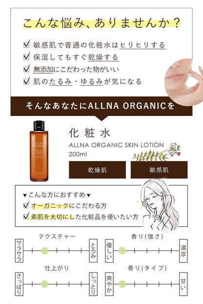 Allna Organic Japan Lotion High Moisturizing 200Ml