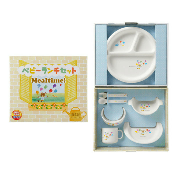 Osk Mealtime Baby Toddler Plastic Unbreakable Dinnerware Set (Gift-Boxed)