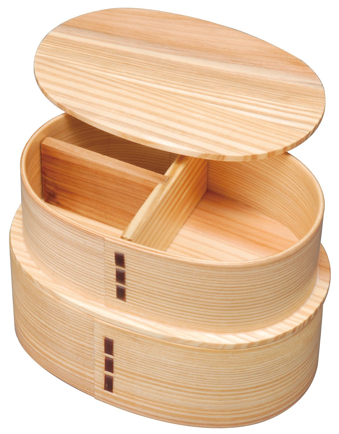 Ruozhao Japan Oval 2-Tier Bento Box Natural Ph02Sw
