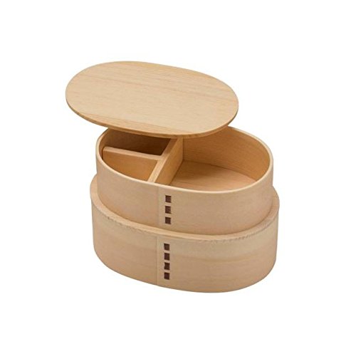 Ruozhao Japan Oval 2-Tier Bento Box Natural Ph02Sw