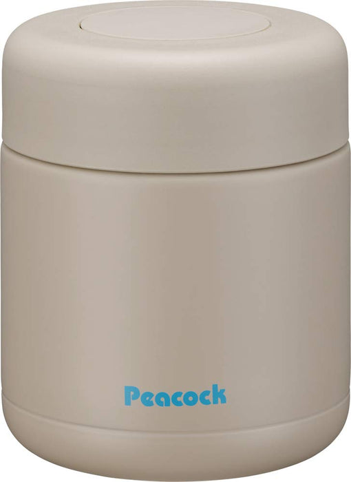The-Peacock 孔雀食品罐 300 毫升不銹鋼日本沙米色 Lkd-30 Ca