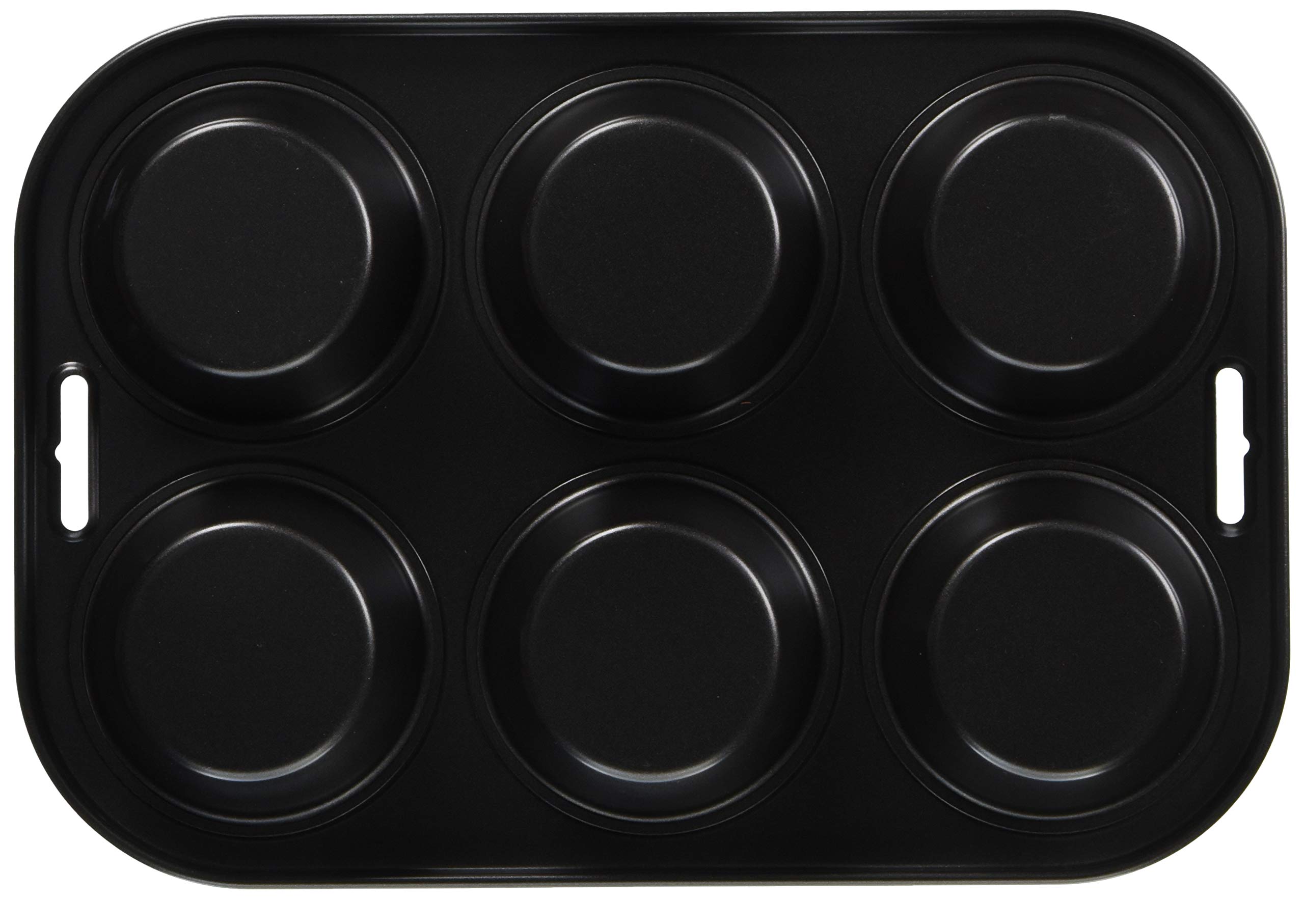 Pearl Metal Japan Kinzoku Bake Easy High Clean Coat Muffin Plate 6Pcs D-2686