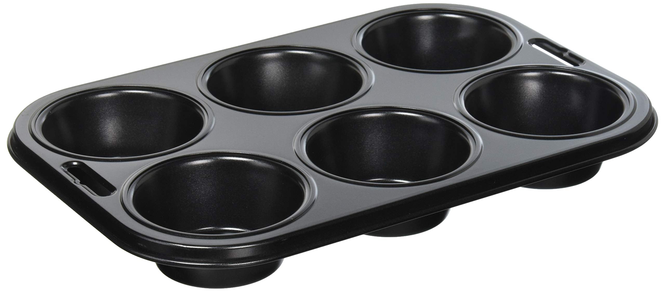 Pearl Metal Japan Kinzoku Bake Easy High Clean Coat Muffin Plate 6Pcs D-2686