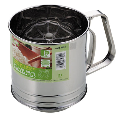 Pearl Metal Kinzoku Ee Sweets Stainless Steel Double Net Automatic Powder Sieve D-4724 Made In Japan