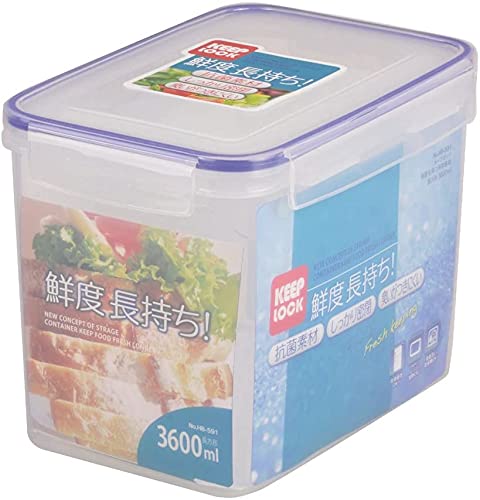 Pearl Metal Kinzoku Keep Lock Fresh Japan Storage Container Rectangular 3600Ml Hb-591