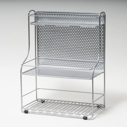 Pearl Metal Kinzoku Kitchen Storage 2 Seasoning Stand 3 Tiers Japan H-7487