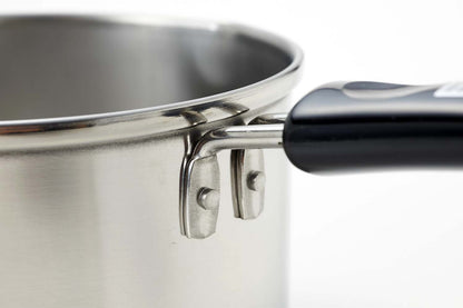 Pearl Metal Kinzoku Milk Pan 13Cm Ih Compatible Japan H-5171 Silver