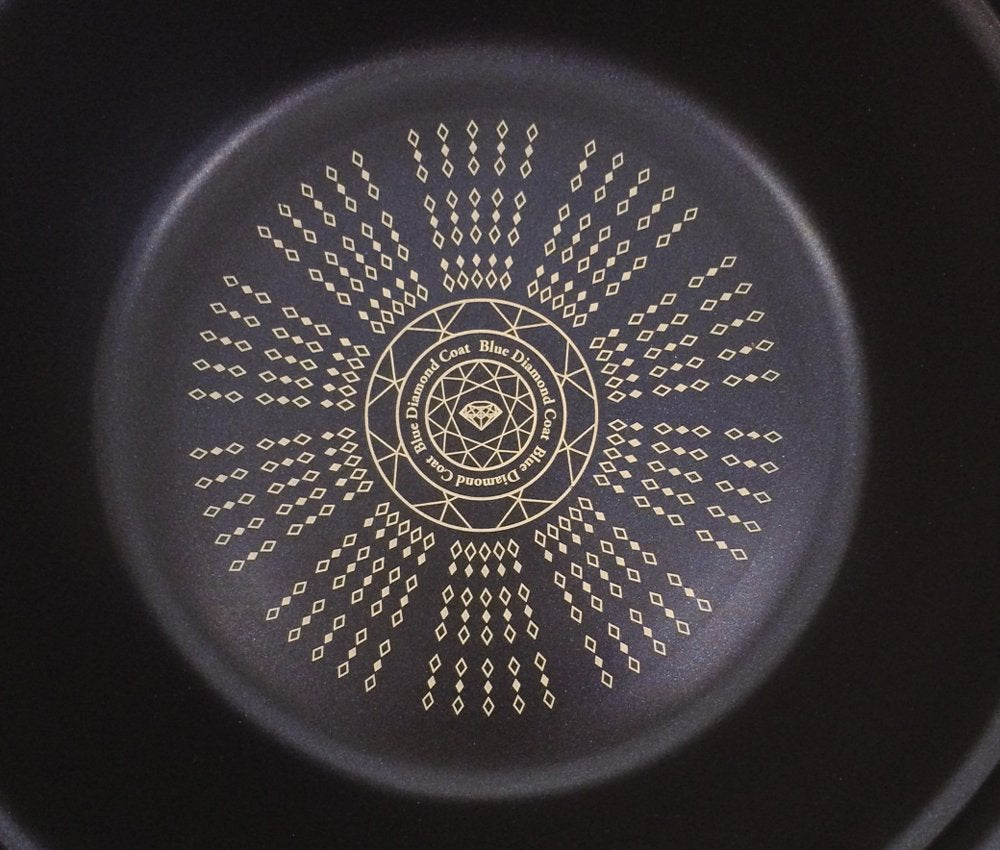 Pearl Metal Sukiyaki Pot 26Cm Ih Compatible Japan Glass Lid Blue Diamond Coat Hb-3257