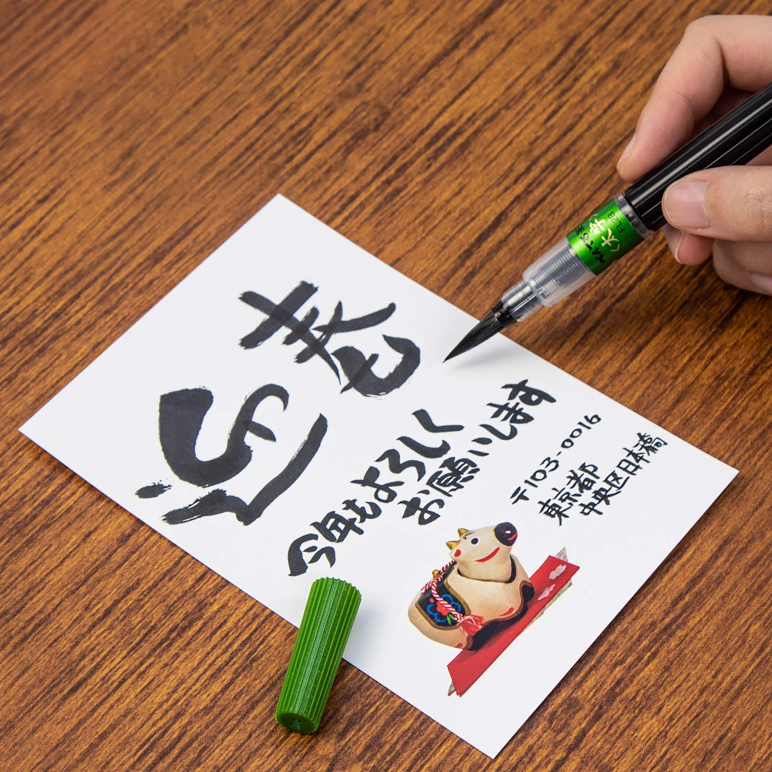 Pentel Brush Pen Xfl2B Bold Black 40X230X15Mm Made In Japan