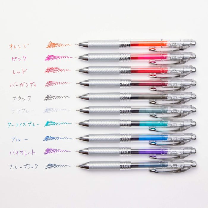 Pentel Energel Infree 0.5Mm Gel Ink Ballpoint Pen (10 Colors Made In Japan) Bln75Tl-10