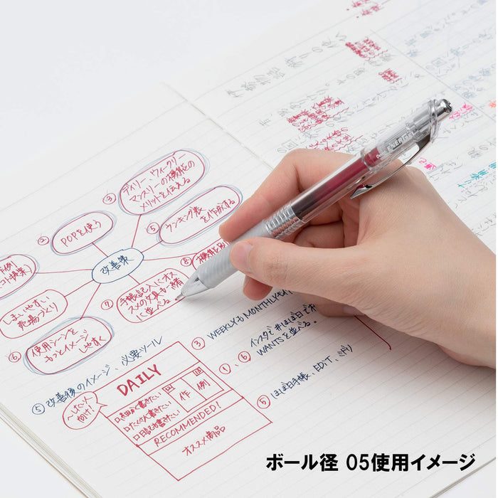 Pentel Energel Infree 0.5Mm Gel Ink Ballpoint Pen (10 Colors Made In Japan) Bln75Tl-10