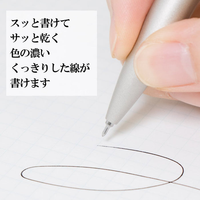 Pentel Energel Philography Ballpoint Pen Bln2005Wz 0.5Mm Warm Silver Axis - Made In Japan