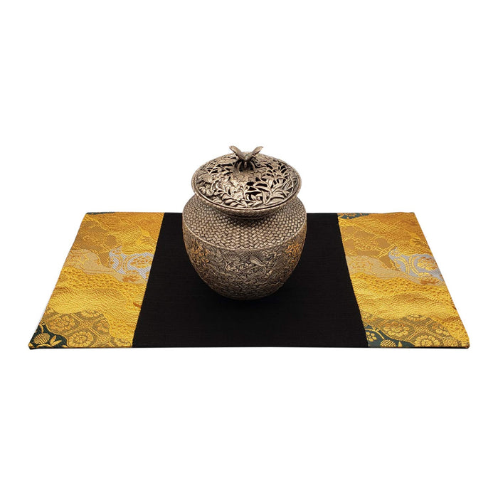 Shinsendo 日式花瓶垫装饰摆设香炉带状纹理适用于日式房间