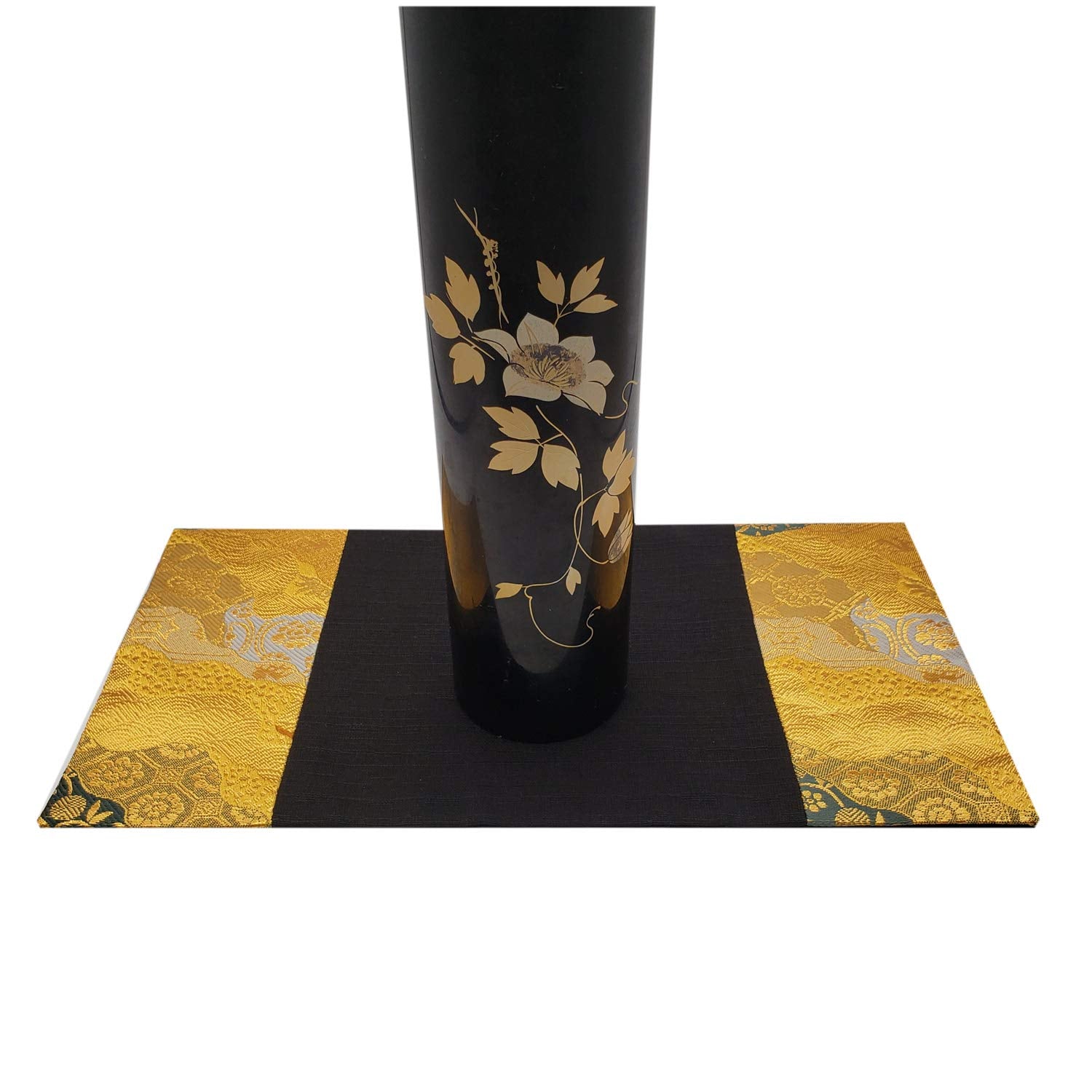 Shinsendo Japanese-Style Vase Mat Ornament Display Incense Burner Obi-Like Texture For Japanese-Style Rooms