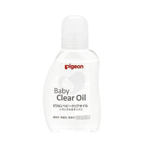 Pigeon Baby Moisturizing Oil Clear 80ml for Gentle Skin Care
