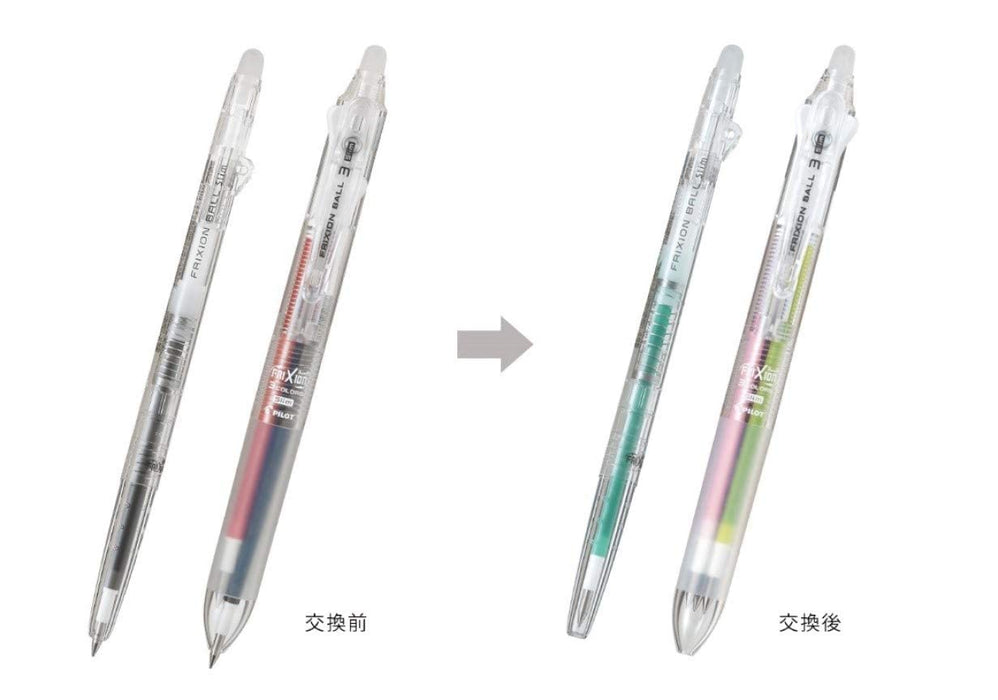 Pilot Frixion Ball 4 Erasable Multicolor Ballpoint Pen Japan - Transparent Body