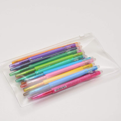 Pilot Frixion Ball Slim 0.38Mm 20 Color Set Japan In Transparent Pen Case